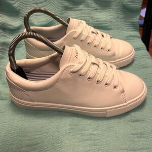 J. Crew White Leather Sneakers